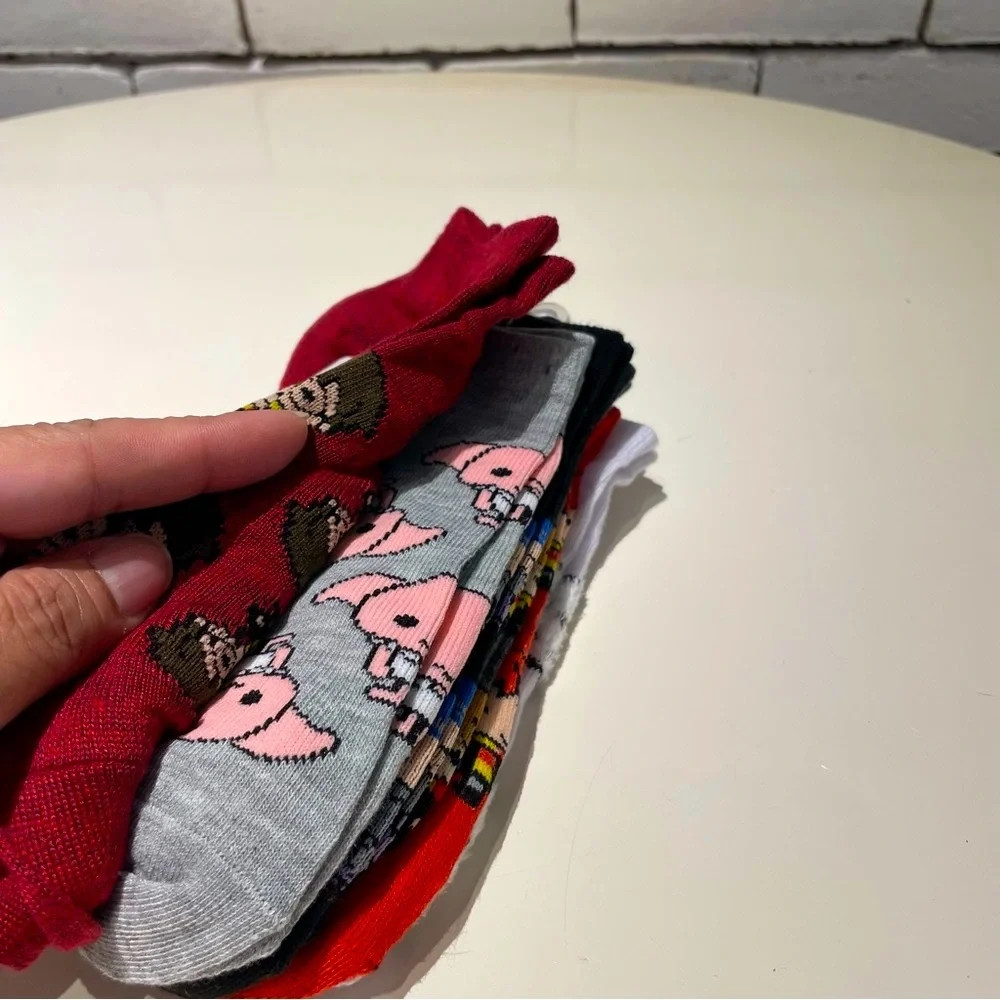 Harry Potter Themed 6 Pack of Low Cut Socks Shoe Size 4-10